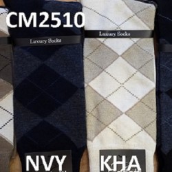 CM2510-M, Cotton Argyle Socks